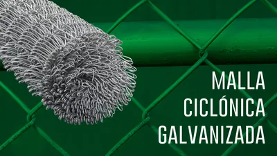 Malla ciclónica galvanizada