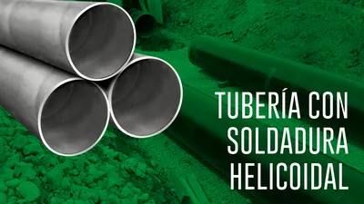 Tubería con soldadura helicoidal
