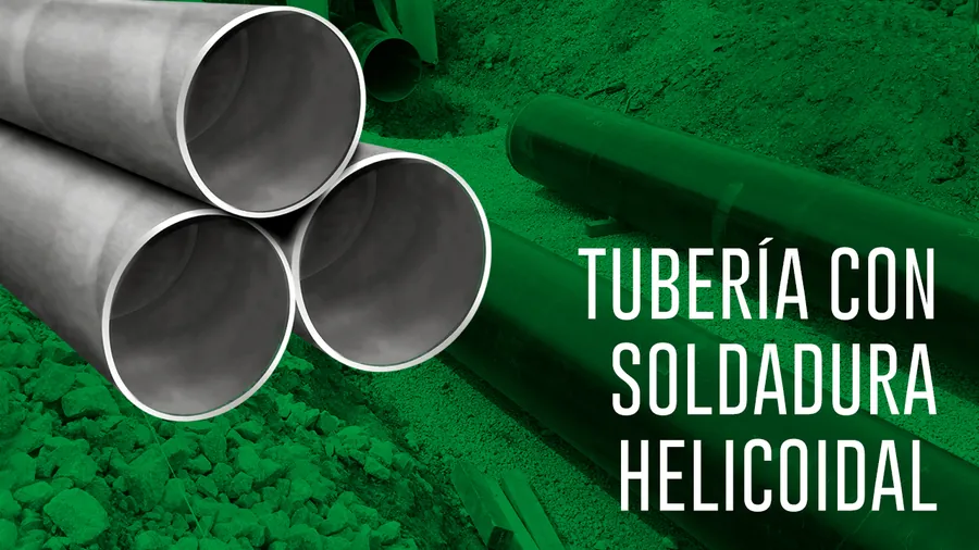 Tubería con soldadura helicoidal